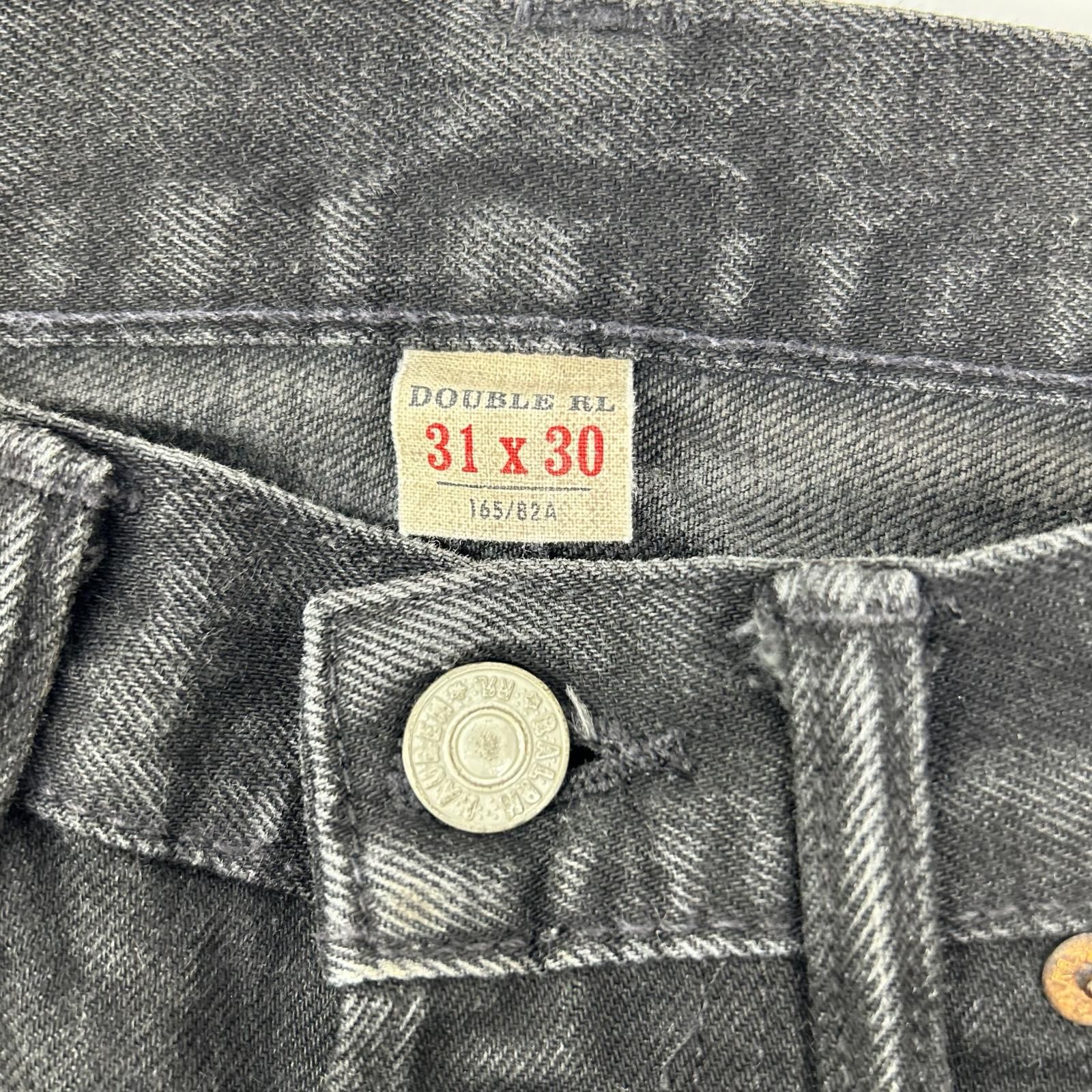 RRL ダブルアールエル ブラック USA製 スリムフィット JAPAN WOVEN 