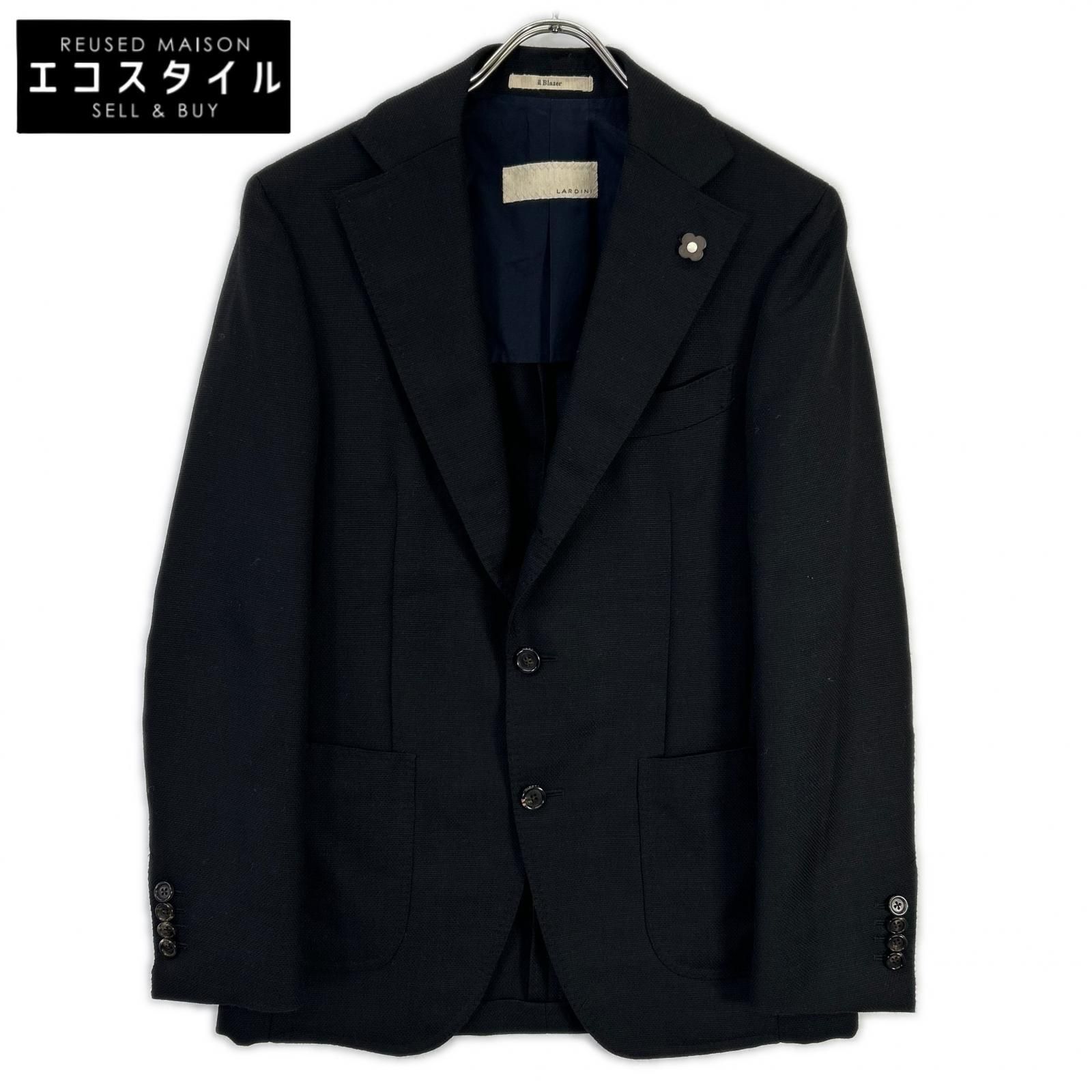 LARDINI　ラルディーニ　JI97809RW ブラック il Blazer ジャケット　44