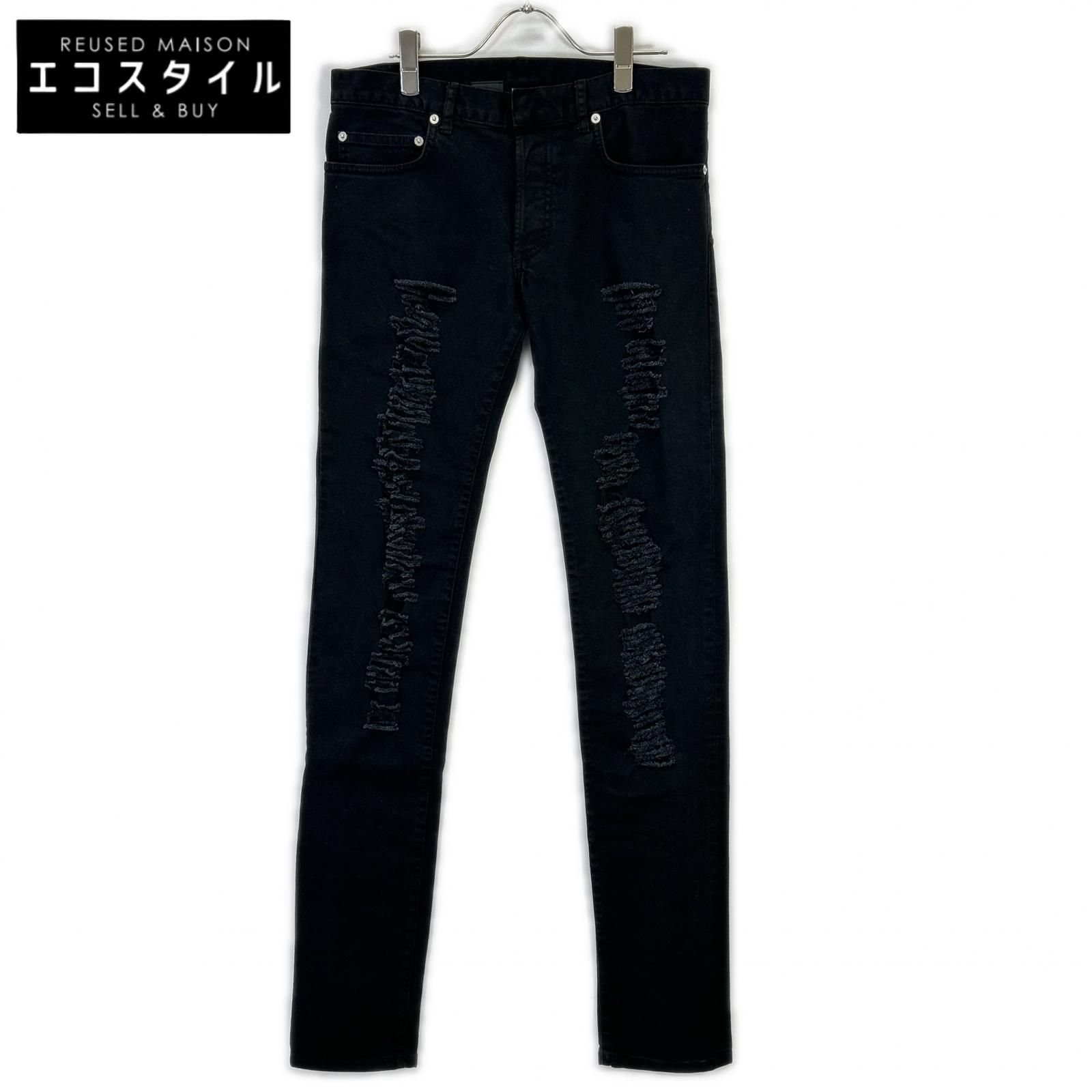 Dior HOMME ディオールオム 633D038T027X ブラック デストロイ加工 