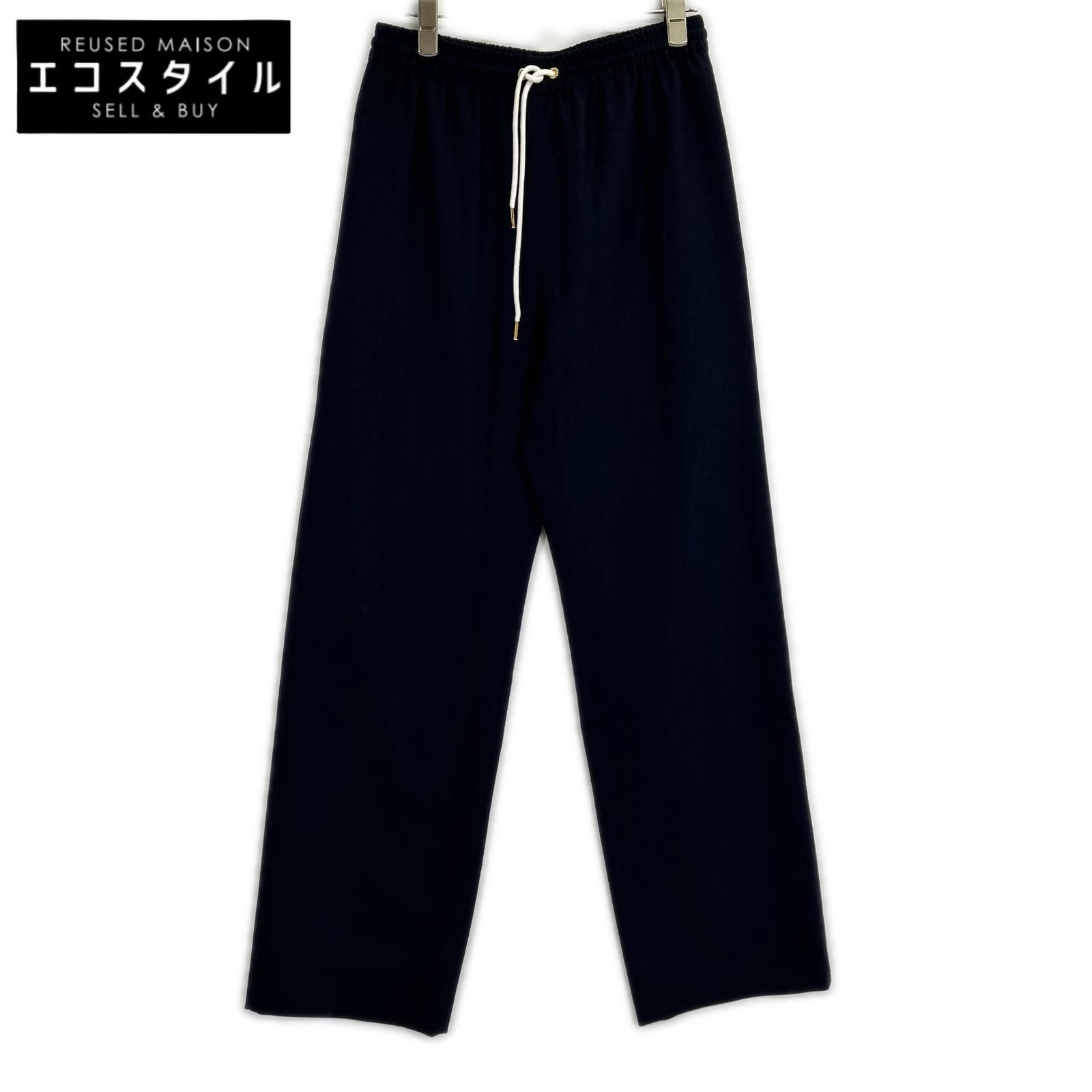 CELINE　セリーヌ　ネイビー 2P823561.07MR ストレートジョギングパンツ　36