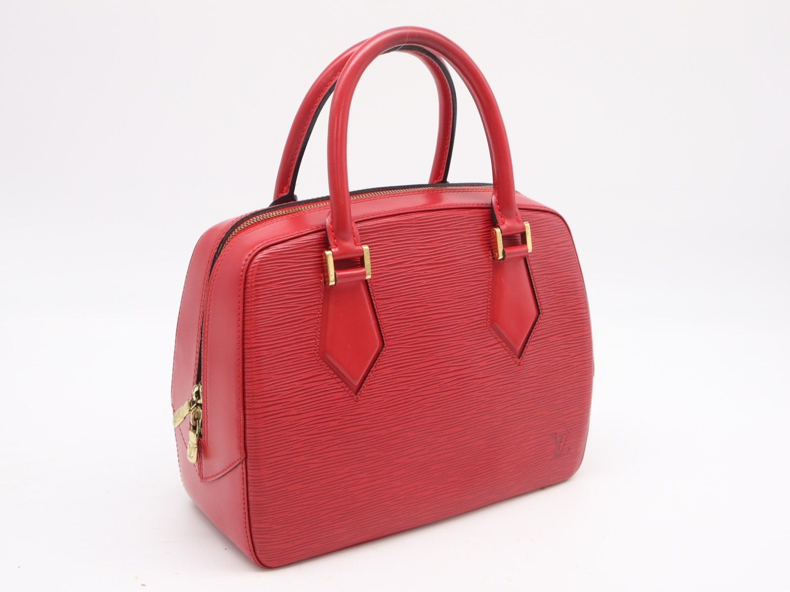 ★3日以内返品可★ LOUIS VUITTON ルイ・ヴィトン エピ サブロン カスティリアンレッド M52047 ハンドバッグ レッド カーフレザー レディース