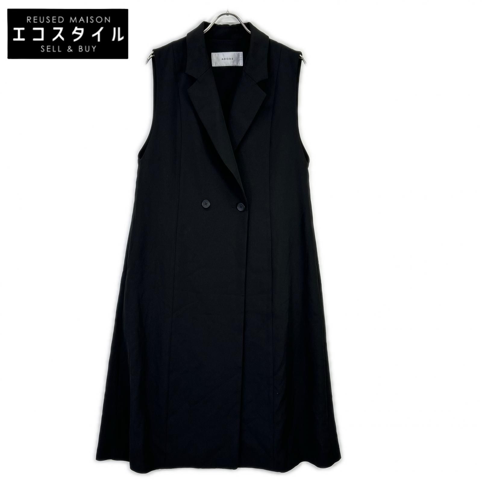 ADORE　アドーア　531-2150110 ブラック ポリエステルミドルツイルジレ　38 24,339円