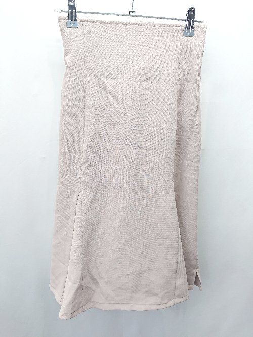 ◇ ●美品● pichud ピチュダ ひざ丈 フレア スカート サイズF ピンクベ－ジュ系 レディース E 【1406050053550】