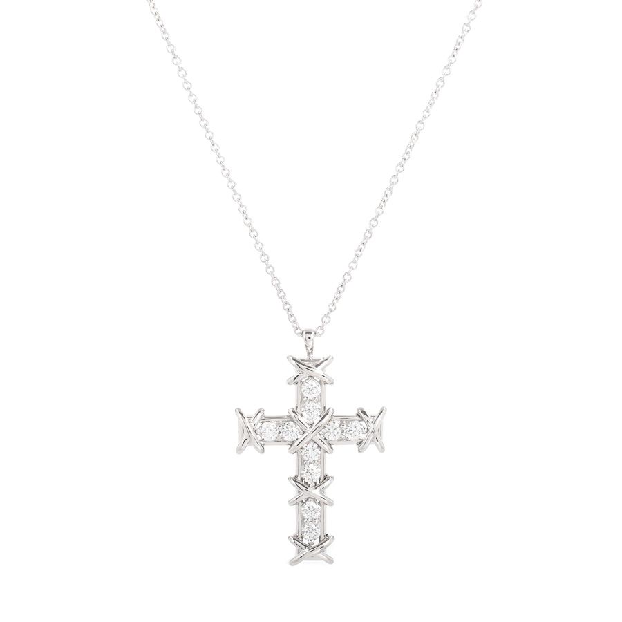 TIFFANY&Co. ティファニー ネックレス ジャンシュランバージェ クロス