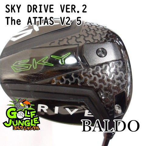 【中古】ドライバー バルド SKY DRIVE VER.2 The ATTAS V2 5 S 10.5 ドライバー 地クラブ カスタム カーボンシャフト おすすめ メンズ 右 [3421]