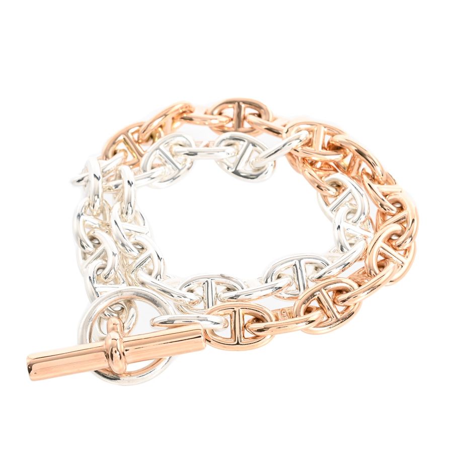 HERMES エルメス ブレスレット シェーヌダンクルPM ドゥブルトゥール H124419B