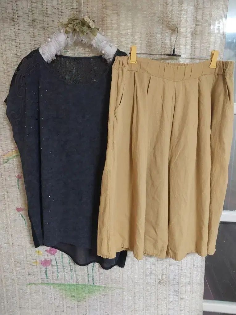 レディース 夏 半袖 ブラウス + リネン ハーフパンツ セット 8,464円