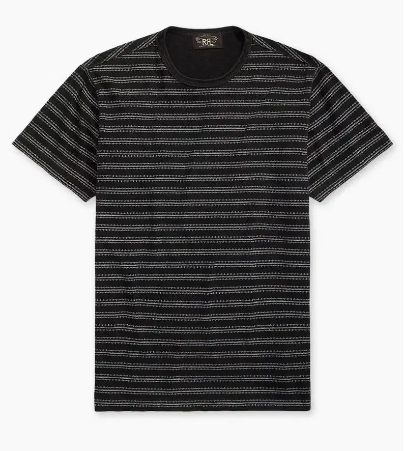 RRL インディゴ ストライプ ジャージ Tシャツ ブラック マルチ