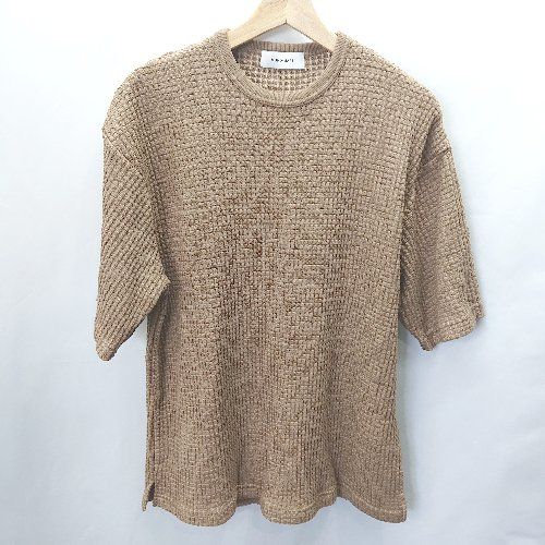 ◇ ◎ MONO-MART モノマート 半袖 ワッフル サイズM ブラウン系 レディース E 【1406050054533】 7,067円