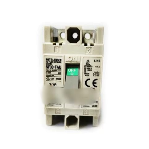【新品★送料無料】MITSUBISHI 三菱電機 NF30-FAU 2P 20A 用ノーヒューズ遮断器【６ヶ月保証】