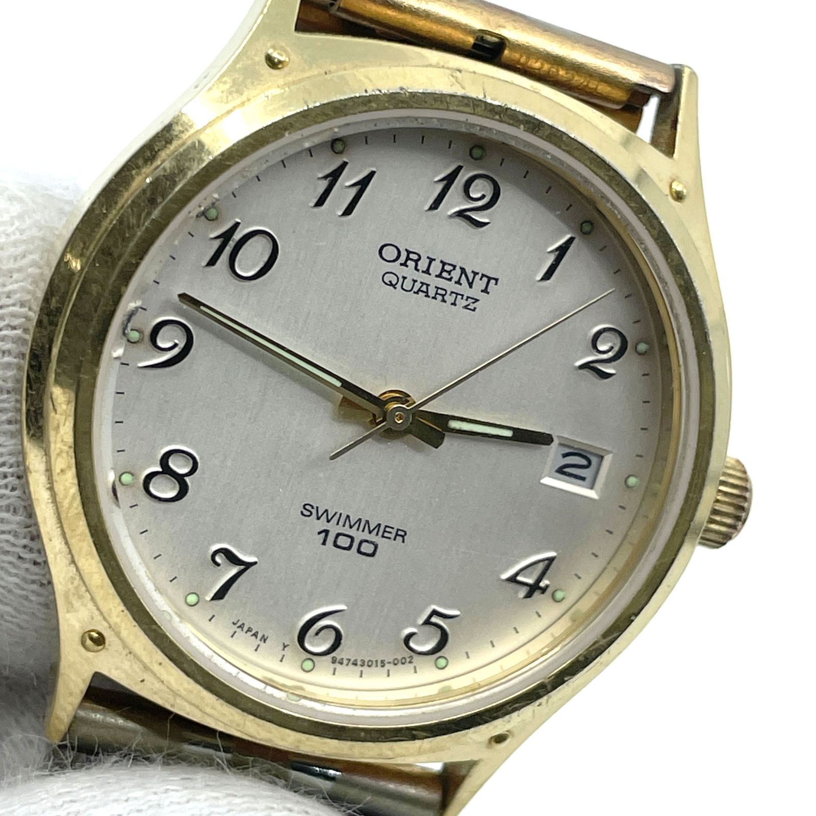 動作未確認 オリエント ORIENT クォーツ腕時計 スイマー SWIMMER 100 