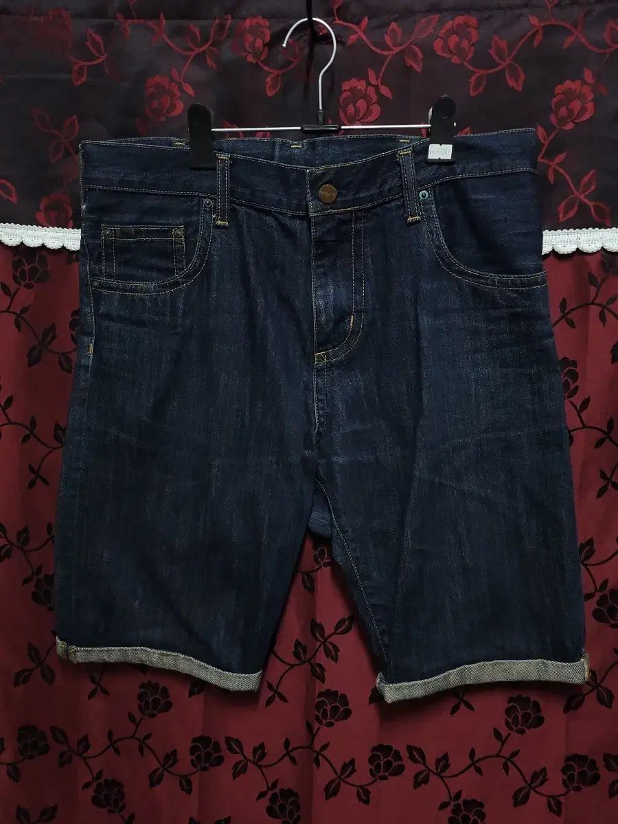 Carhartt カーハート ロールアップ インディゴデニム ハーフパンツ
