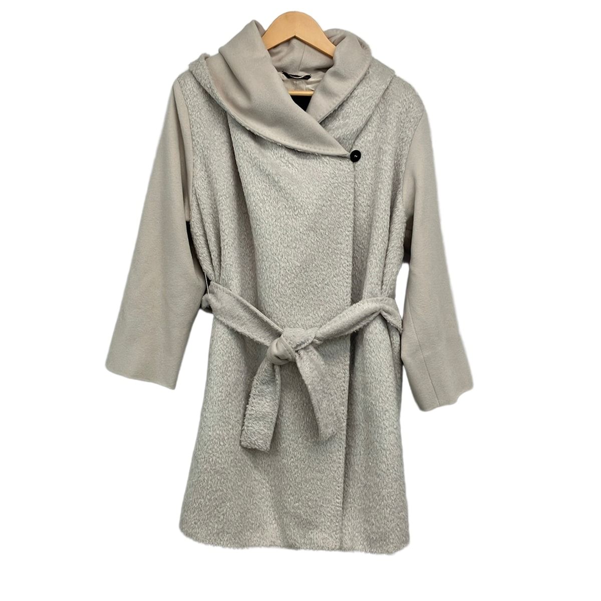 MARINA RINALDI(マリナリナルディ) コート サイズ17 XL レディース美品 - 白×ベージュ 長袖/冬