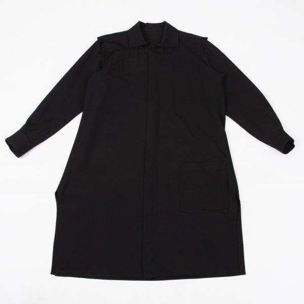 Yohji Yamamoto FEMME ウールスナップボタンショルダーデザインシャツ