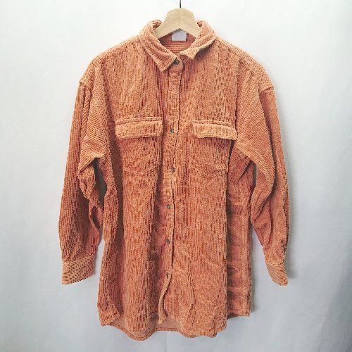 ◇ ocean pacific オーシャンパシフィック 長袖 シャツ サイズL オレンジ系 メンズ E 【1406050075927】