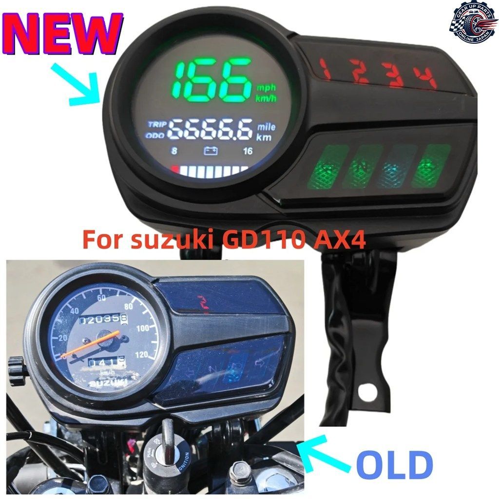 オートバイ用スピードメーター GD110 AX4 GD 110CC バイク用ギア表示スピードメーター 6,916円