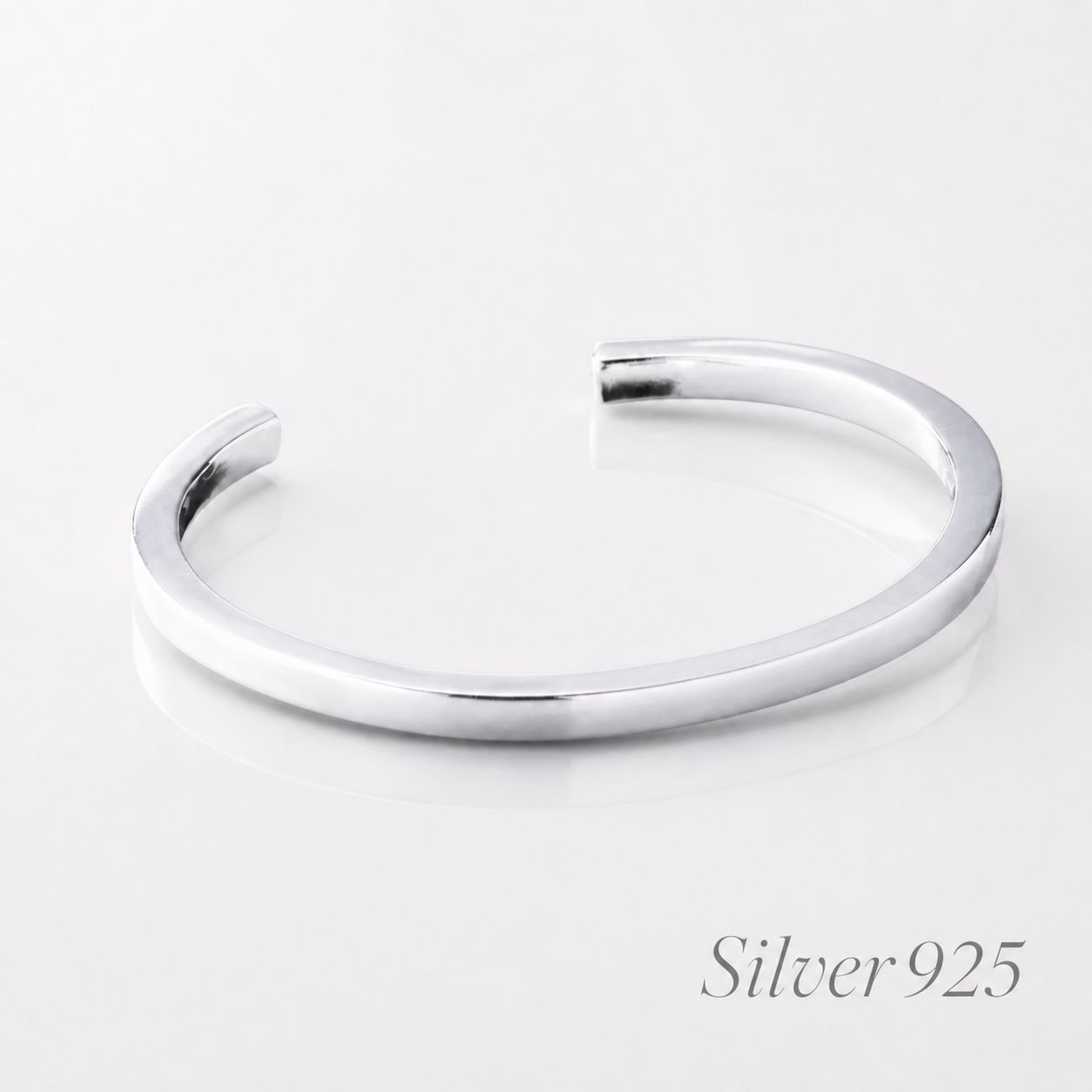 シルバー925 バングル 925刻印 オープンバングル メンズ レディース 