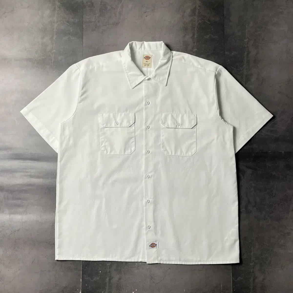 DICKIES ディッキーズ ヴィンテージ 白 フラップポケット 半袖 ワークシャツ A00958