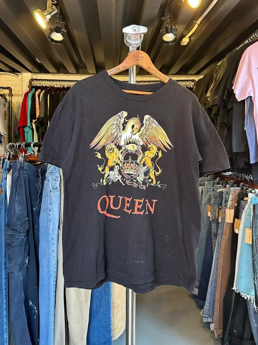 100 クイーン ROCK BAND プリンティング Tシャツ