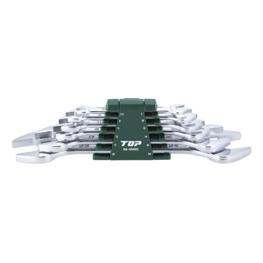 トップ工業(TOP) ライナー スパナセット ヤリ形 6?~24? 6丁組 軽量 薄型 ホルダー付 工具セット SS-6000B 燕三条 日本製(沖縄・離島の方発送不可)) ad8098fc