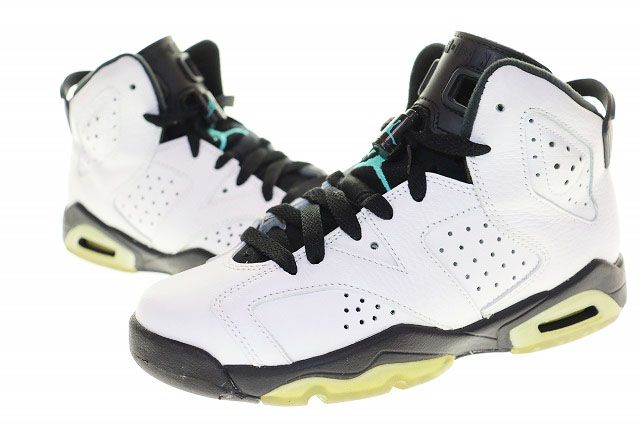 ナイキ NIKE WMNS AIR JORDAN 6 RETRO BG WHITE 2016 23cm AJ6 エア ジョーダン レトロ ハイカット スニーカー ホワイト 白 【ブランド古着ベクトル】【中古】▲■260512
