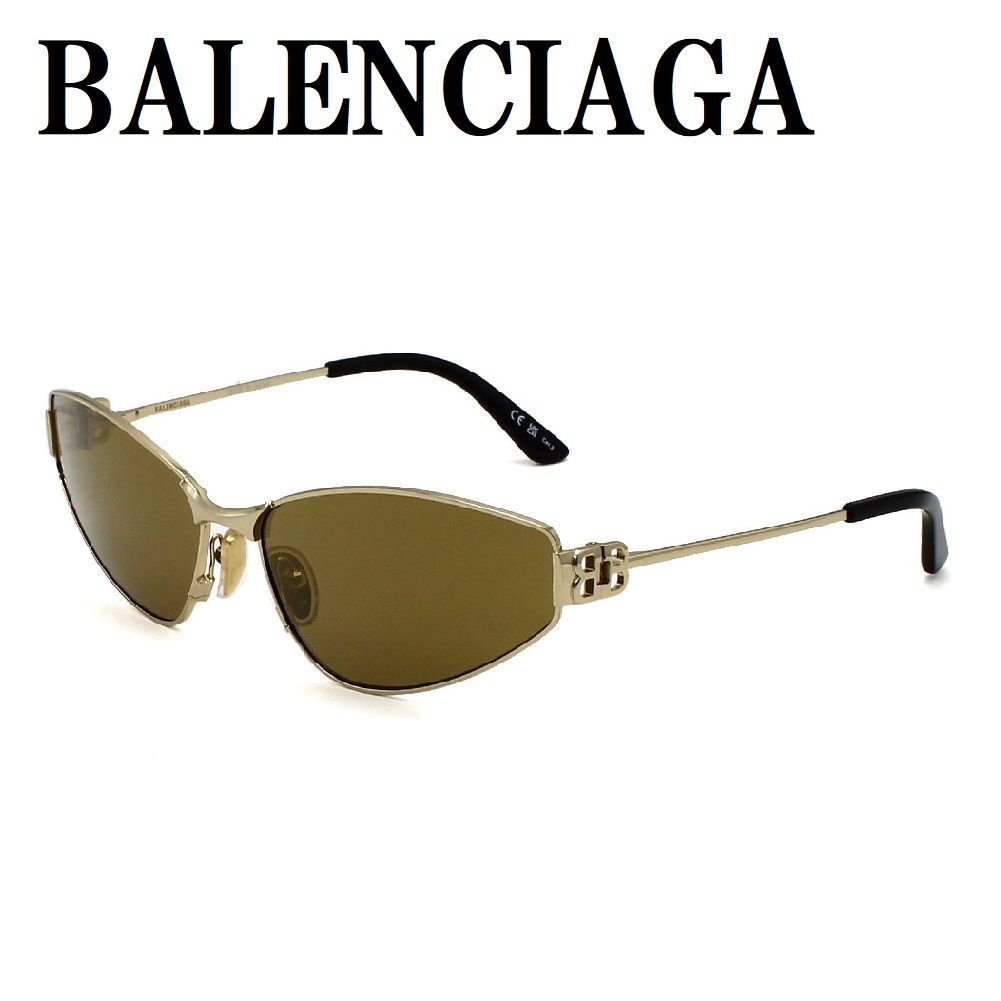 バレンシアガ BALENCIAGA BB0335S 003 サングラス ノーズパット UVカット 紫外線カット メンズ レディース ブロンズ ゴールド