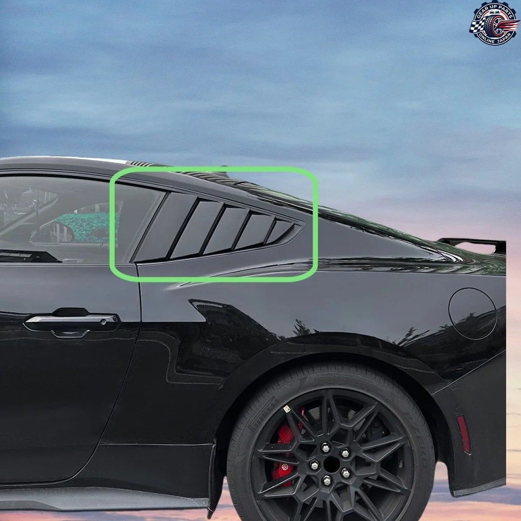 フォード マスタング MK7 MK 7 2024 2025 エアベント ウィンドウ ガラス ES カバー サイド ウィンドウ ルーバー