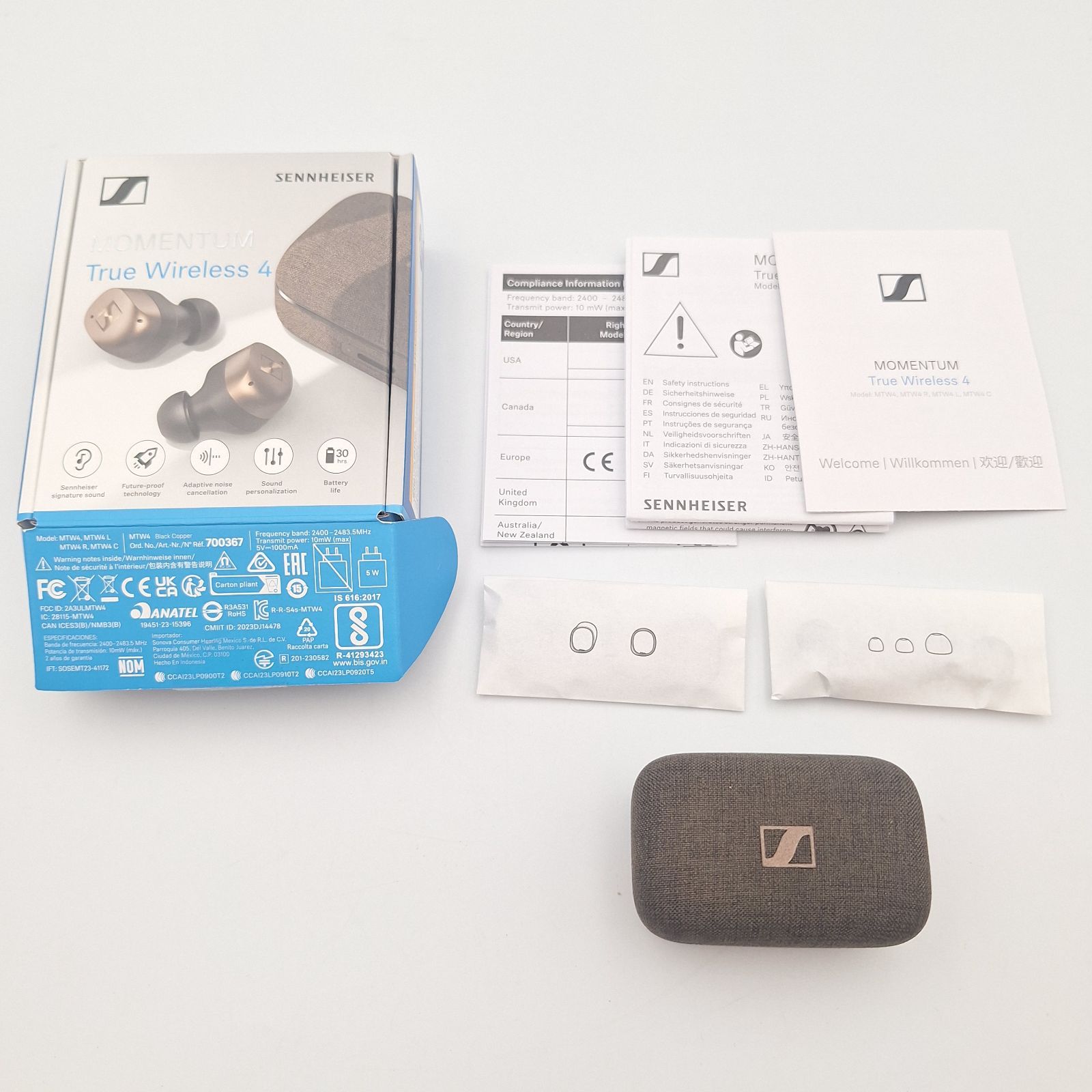 Sennheiser MOMENTUM True Wireless 4 ゼンハイザー ワイヤレスイヤホン ほぼ未使用 イヤホン 【12424】