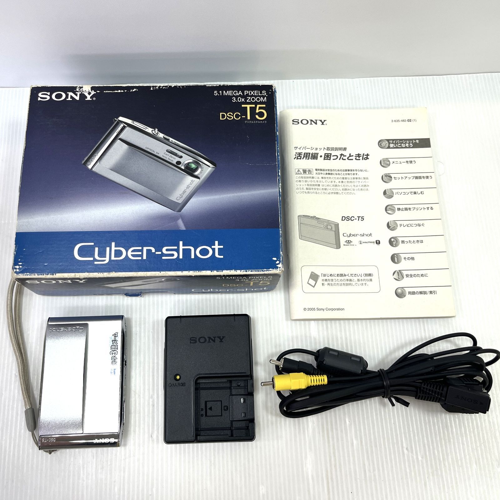 中古品】SONY DSC-T5 Cyber-shot 5.1 MEGA PIXELS 3.0ⅹ ZOOM ソニー 