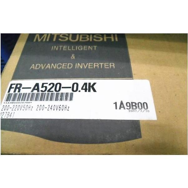 新品【 ★送料無料 】MITSUBISHI 三菱電機 FR-A520-0.4K インバーター 【６ヶ月保証】