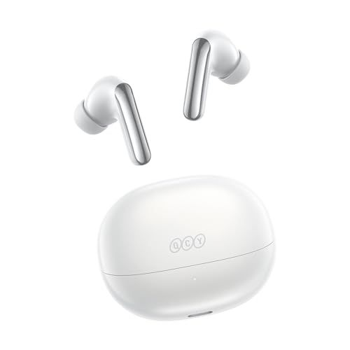QCY MeloBuds N20 ワイヤレスイヤホン 50dB ノイズキャンセリング ワイヤレスイヤフォン 13mmドライバーBluetooth6.0 外音取り込みモード マルチポイント接続 クリアな通話 最大40時間再生 専用アプリ対応 技 93732e91