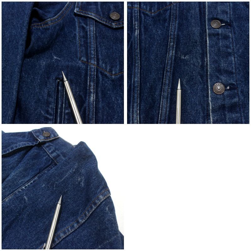 80s 90s USA製 JCPenney デニム トラッカージャケット 40 80s USA製 vintage J.C.Penney Plain Pockets トラッカー デニム