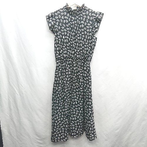 ◇ as know as plus 花柄 ロング丈 ワンピース サイズF ブラック ホワイト レディース E 【1406050083717】 6,874円