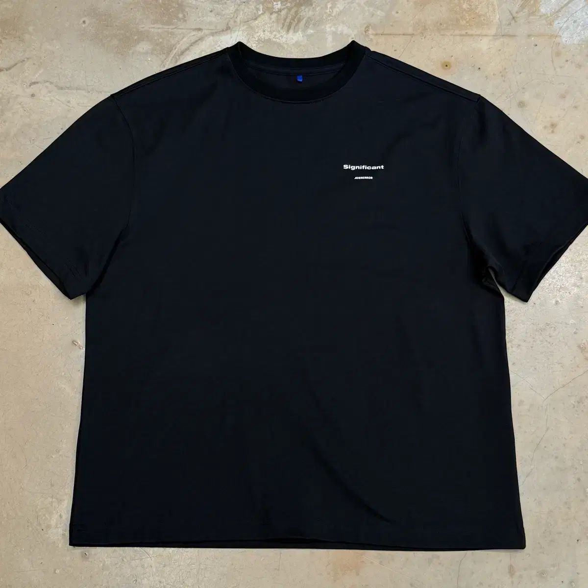 新品 ADER ERROR アーダーエラー ブラック 半袖Tシャツ S