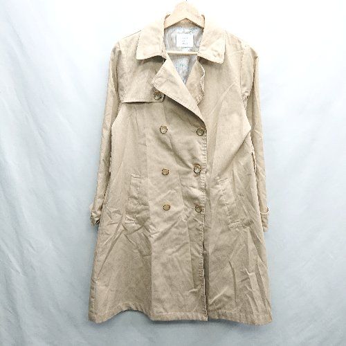 ◇ OLIVE des OLIVE オリーブ デ オリーブ 長袖 トレンチコート サイズL ベージュ系 レディース E 【1406050084196】