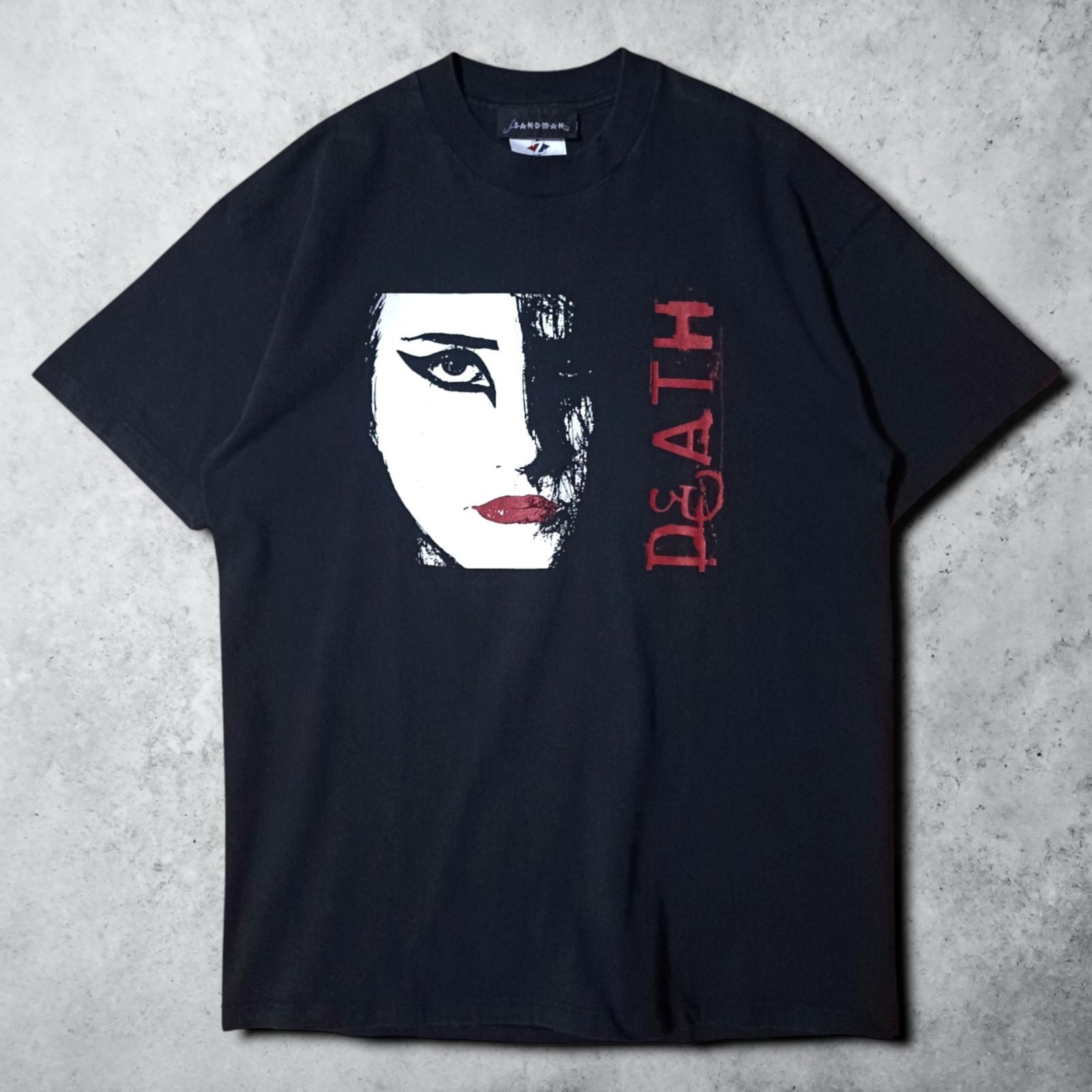 サンドマン SANDMAN DEATH DCコミックス 00s Tシャツ 半袖 アメコミ マンガ アニメ デス DEATH DC Comics M 2001年コピーライト JERZEES ヴィンテージ