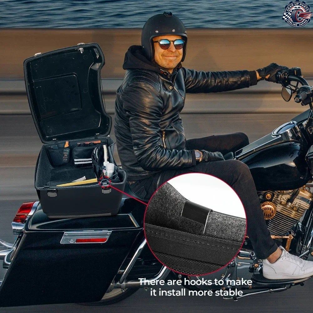 モーターサイクルツアーパックオーガナイザーバッグツーリングストリートグライドエレクトラグライドロードキングロードグライド2014-2024
