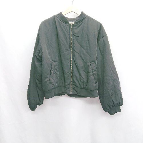 ◇ aprees jour アプレジュール 長袖 MA-1 サイズF ブラック系 メンズ E 【1406050089887】