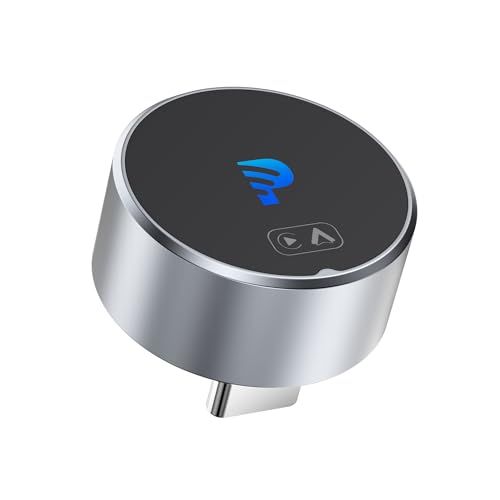 mini2.0 ワイヤレスCarplay/Android Autoアダプター USB-C ワイヤレスカープレイ/アンドロイドオートアダプター 自動接続 音声アシスタンド/マップ/電話応答/音楽など実現 iPhone/Androidスマホ両用 7e006681