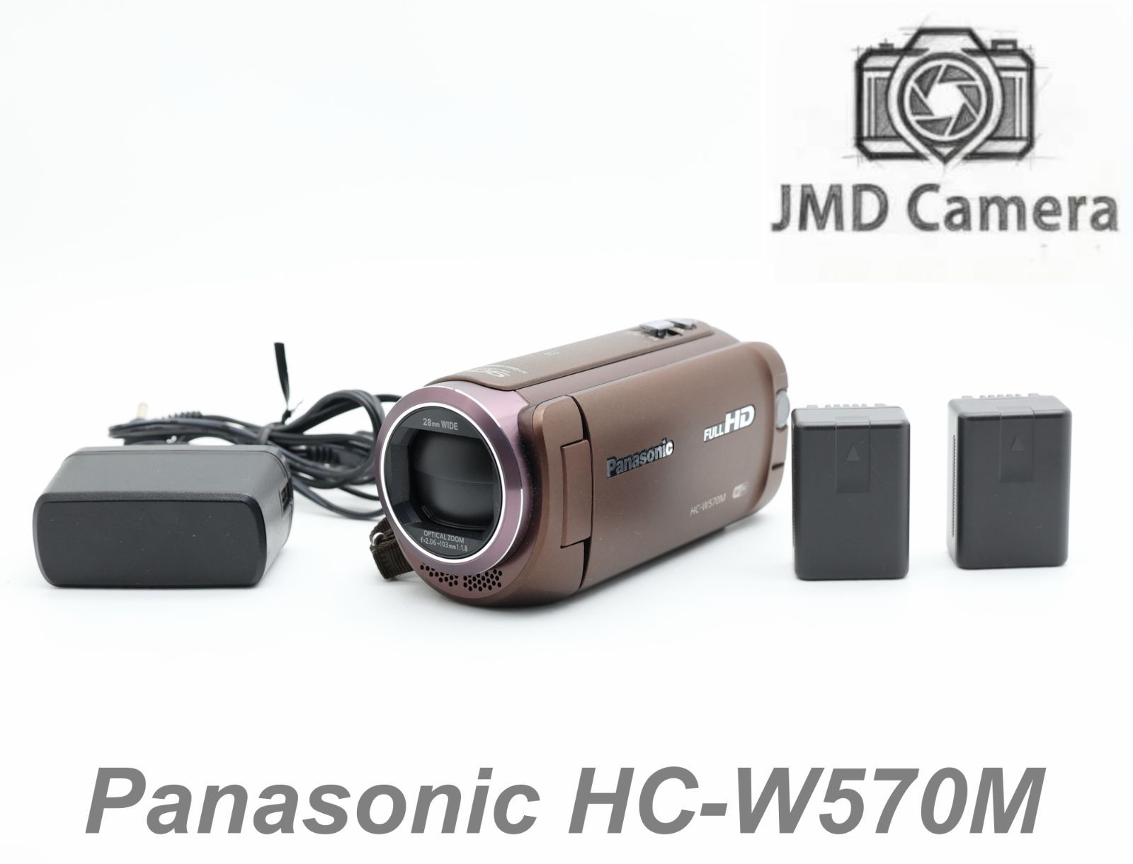 ■完動品 美品 Panasonic HC-W570M　2015年製 ビデオカメラ バッテリー2個付き