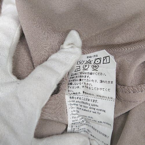 ◇ URBAN RESEARCH ウエストベルト付き 長袖 膝丈 ワンピース サイズF ピンクベージュ系 レディース E 【1406050093082】