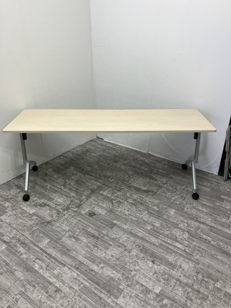 【中古品】コクヨ リーフラインシリーズ 1800サイドスタックテーブル KTT-1201M10 ナチュラル