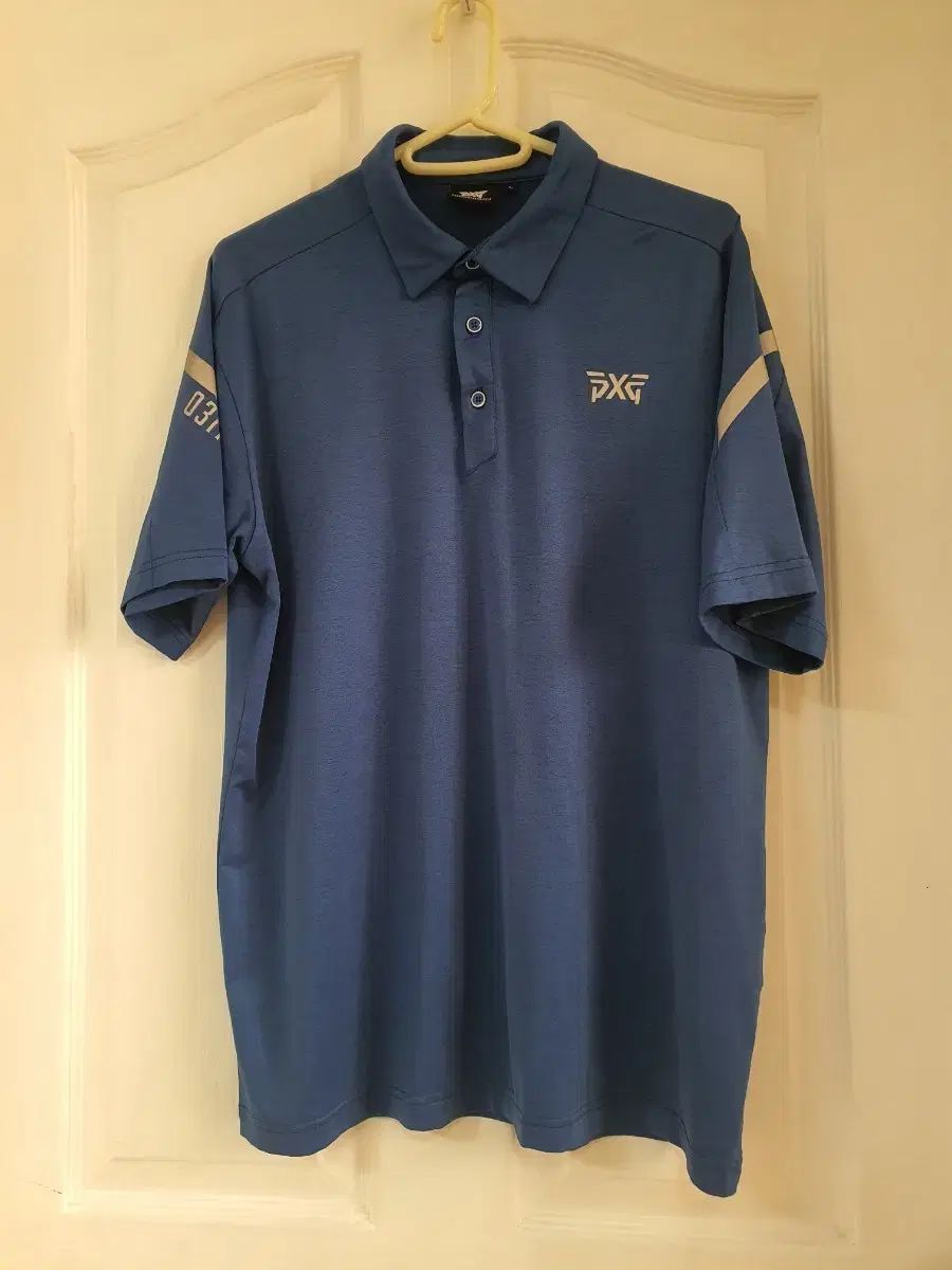 PXG パーソンズ エクストリーム ゴルフ 半袖 カラーTシャツ L ブルー