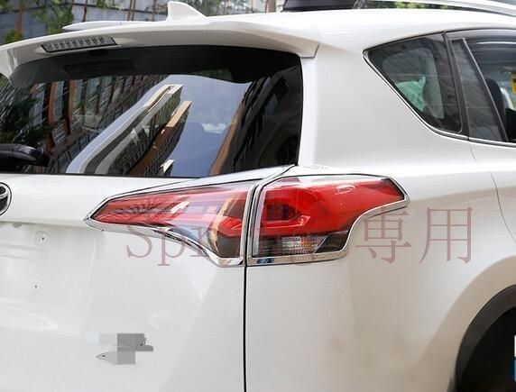 トヨタRAV4 2016年モデル専用 テールランプカバー 後部ランプフレーム 4Pセット！品質保証のカスタムパーツ F