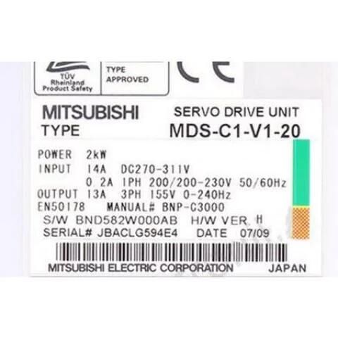 【新品★送料無料】MITSUBISHI 三菱電機 MDS-C1-V1-20 【６ヶ月保証】