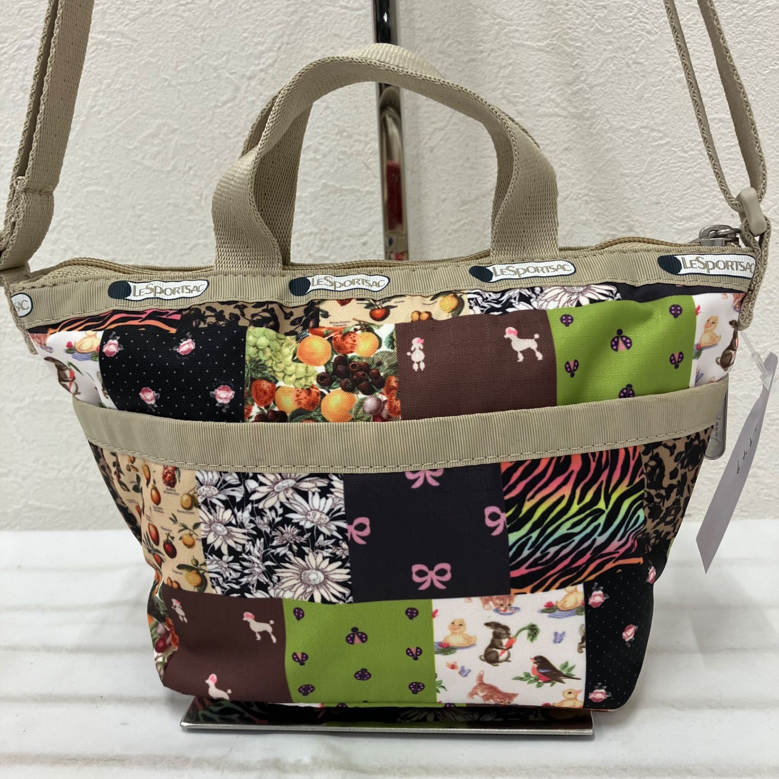 2949 良品 LeSportsac レスポートサック ハンドバッグ 2way ショルダー 