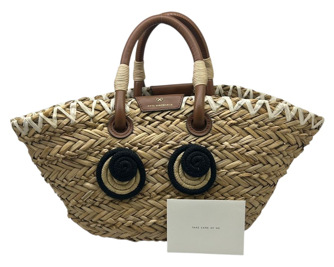 中古】ANYA HINDMARCH アニヤハインドマーチ スモールバスケット