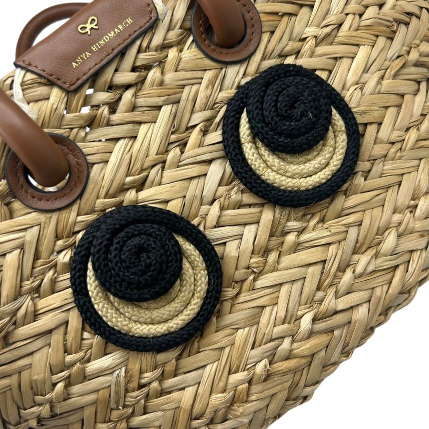 中古】ANYA HINDMARCH アニヤハインドマーチ スモールバスケット