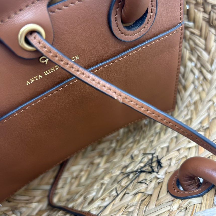 中古】ANYA HINDMARCH アニヤハインドマーチ スモールバスケット