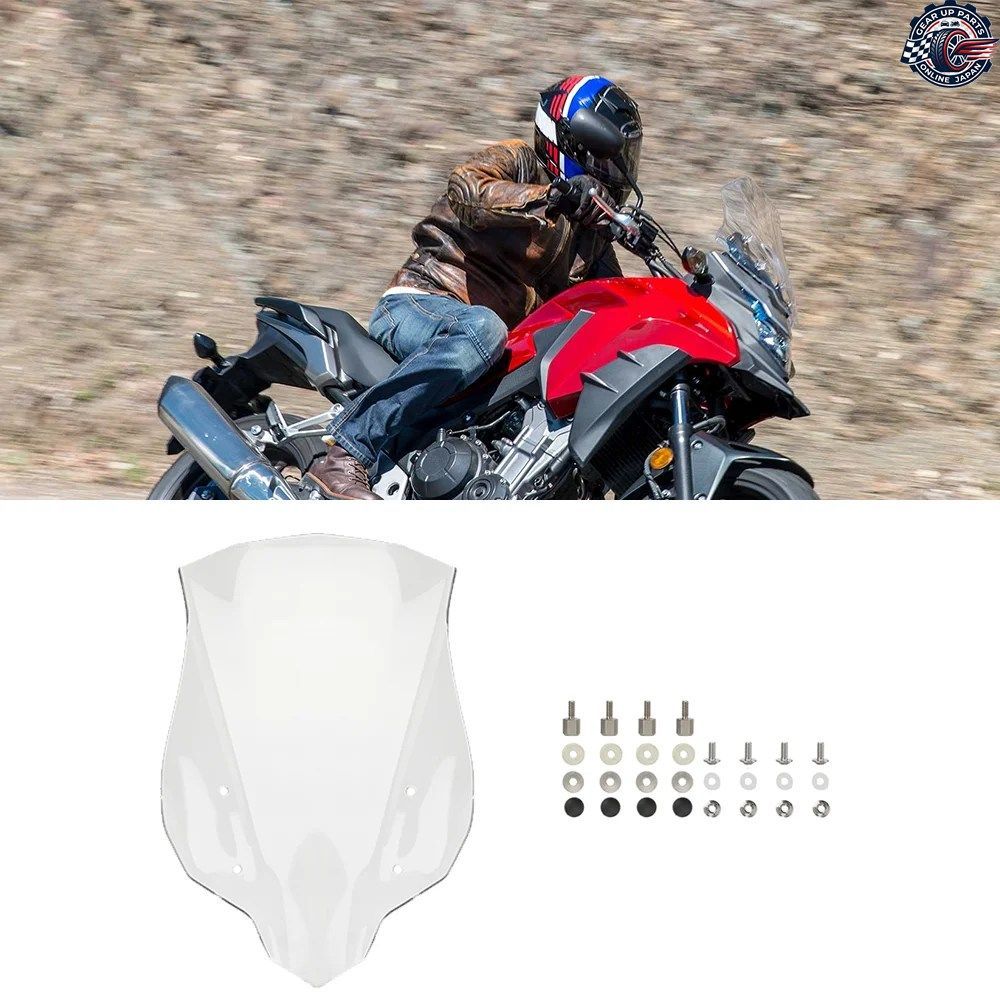 ホンダCB 2016-19 モーターサイクル用フロントウインドスクリーン ウインドシールドディフレクタープロテクターキット
